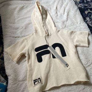 Fila + Nununu short sleeve hoodie
